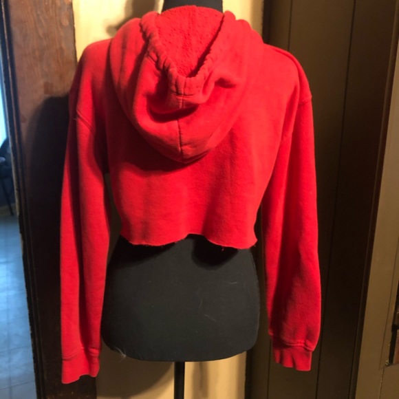 Wild Fable Red Cropped Hoodie - Picture 3 of 3